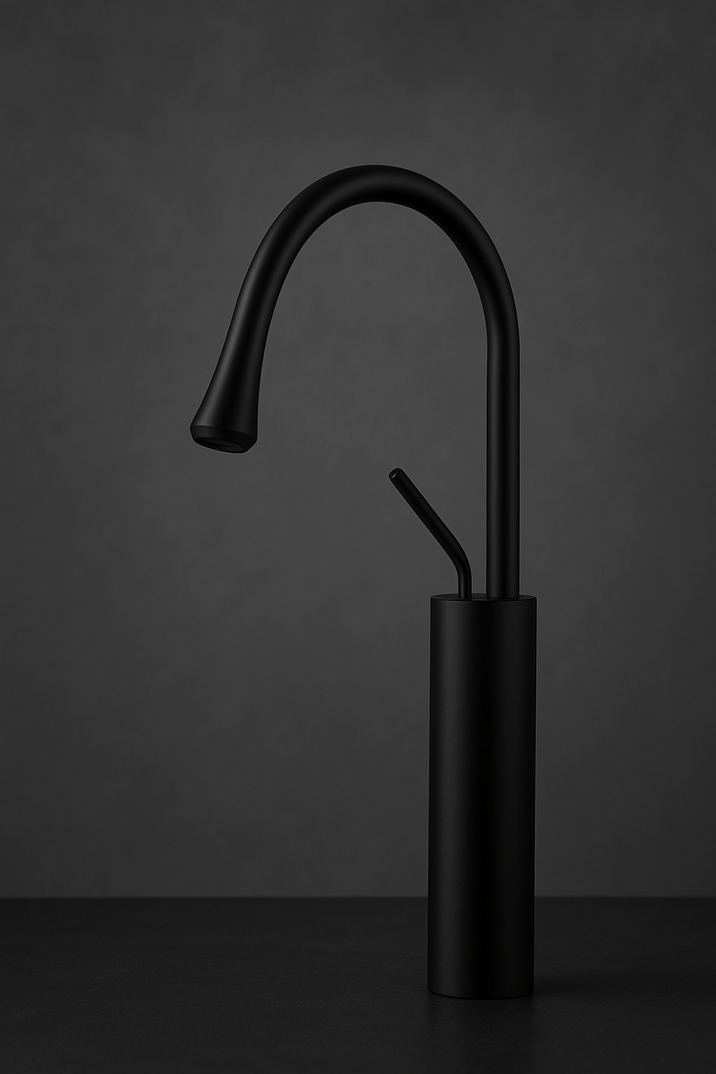 SWAN NECK BASIN MIXER 12” PVD HOT/COLD